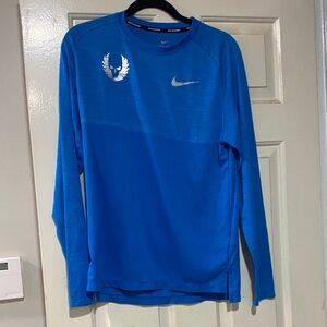 Nike Men's Long Sleeve Shirt in Bright Blue
